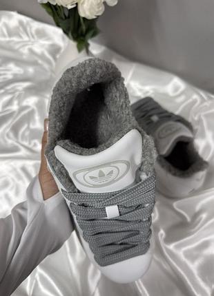Adidas campus white grey winter fur 5