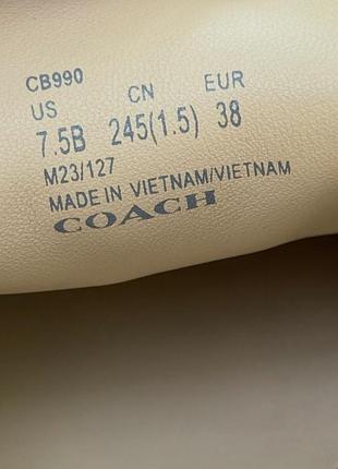 Лофери туфлі coach 38 5