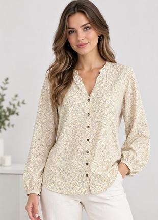 Рубашка женская хлопковая, блуза на пуговицах с принтом nomads clothing