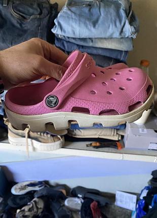 Підліткові сабо крокс j 1 crocs junior 1  роз 32-33 устіл 20 оскільки модель duet sport clog