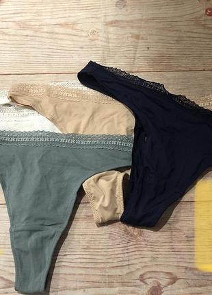 Труси стринги h&m-2шт