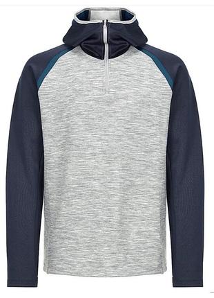 Чоловіча кофта худі super.natural m motion hooded 1/4 zip merino
