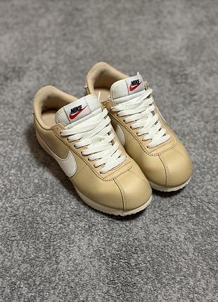 Кросівки nike cortez бежеві