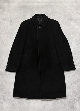 Мужское пальто windsor x loro piana шерсть кашемир итальянское черное