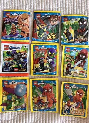 Нові lego marvel spider-man / avengers мініфігурки