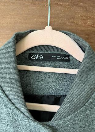 Куртка жіноча zara бомбер сіра 2