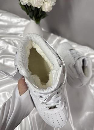 Nike air force 1 high white winter fur 5