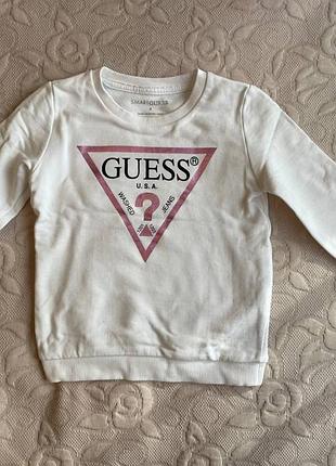 Кофта для дівчинки guess біла, розмір 4