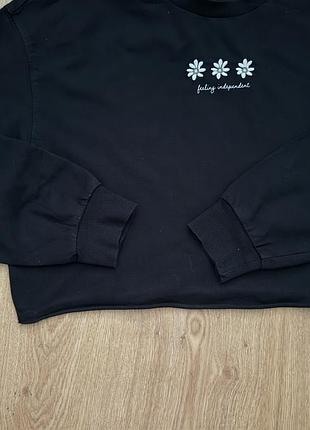 Укорочений котоновий худі h&m 8