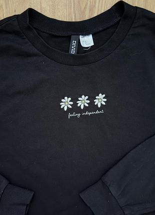 Укорочений котоновий худі h&m 7