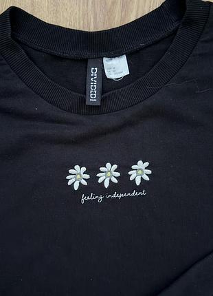 Укорочений котоновий худі h&m 6
