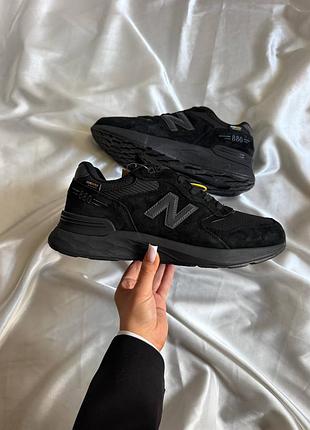 Чоловічі кросівки new balance 880 black gore-tex (термо-мембрана)