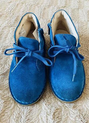 Черевики clarks, дитячі, розмір, 26, устілка 17 см, з натурального велюру (замші), з бічною блискавкою