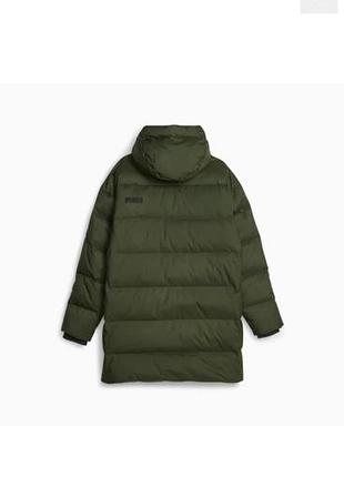 Парка чоловіча puma protective hooded down coat green 2