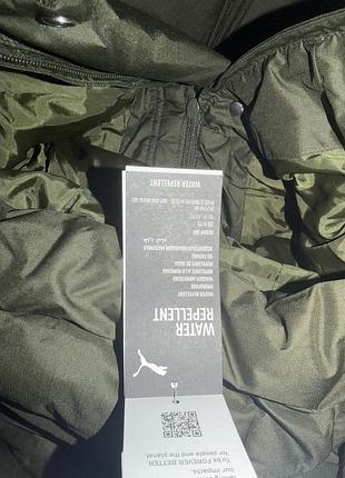 Парка чоловіча puma protective hooded down coat green 5