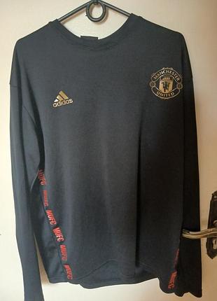 Свитшот лонгслив adidas manchester united (mufc) кофта адидас