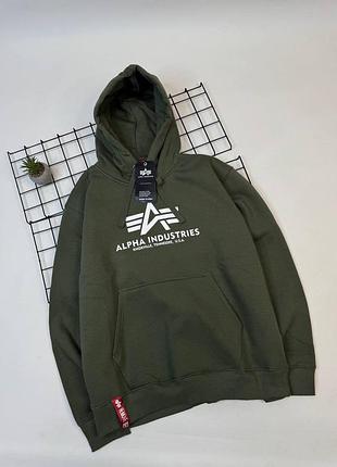 Худі alpha industries хакі