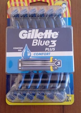Станки для бритья gillette blue 3 12 шт качество!
