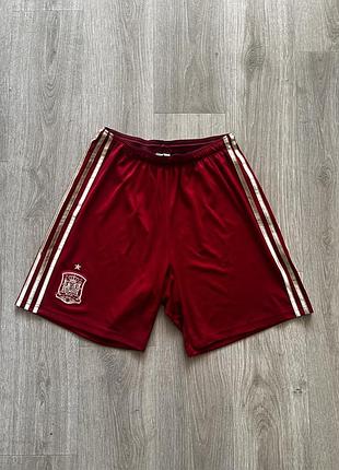 Футбольні шорти чоловічі adidas збірної іспанії з футболу, червоні, розмір m