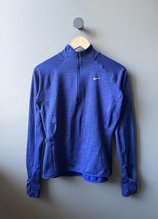 Кофта жіноча nike dri-fit на блискавці, синя