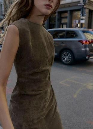 Сукня замшева zara. 6
