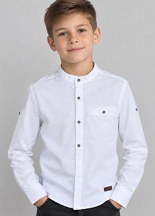 Стильна біла сорочка для хлопчика від ozk kids, туреччина, 9-12 років
