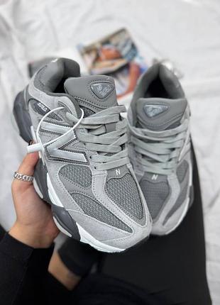 New balance 9060 grey термо 9