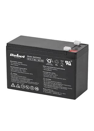 Аккумулятор гелевый rebel 12v 7.0ah