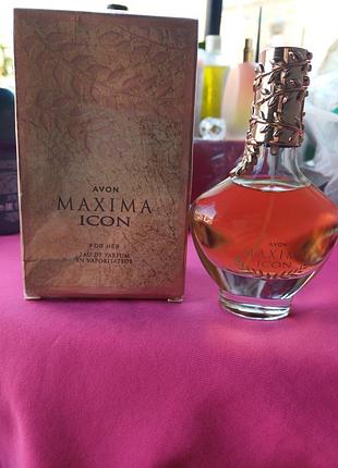 Парфюмированная вода maxima icon от эйвон, стойка,шлейфовый аромат.