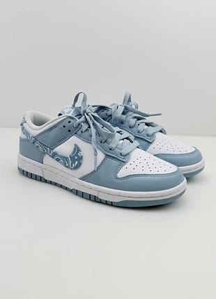 Кросівки nike dunk low blue paisley ( 25 см)