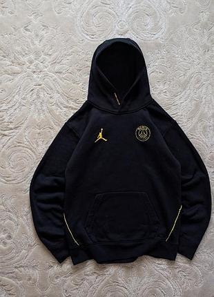 Чоловіче худі jordan psg big logo чорне