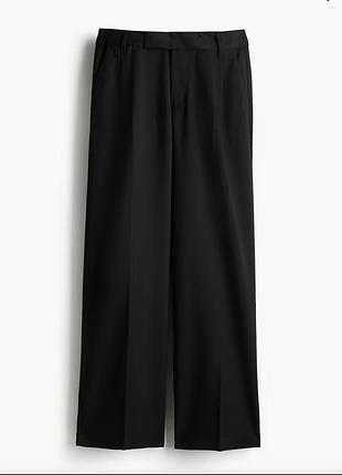 Брюки жіночі h&m чорні класичні брюки палаццо 36/4
