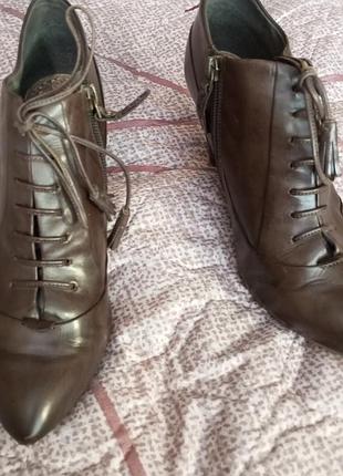 Ботильоны из натуральной кожи, clarks, 38 р-р, в винтажном стиле