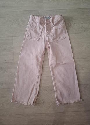 Джинси zara рожеві для дівчинки