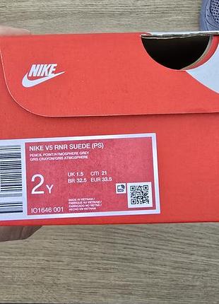 Кроссовки nike v5 runner suede (ps), р. 33.5 5