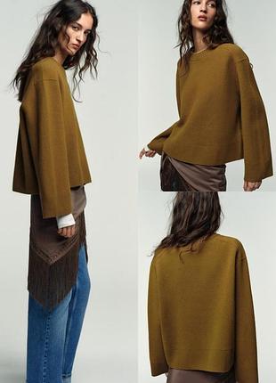 Свитер zara из шерсти