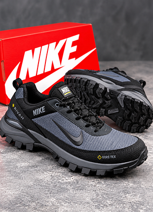 Nike rivah gtx grey/black gore-tex premium +термо