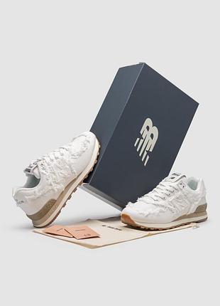 Balance 574 x miu miu denim white