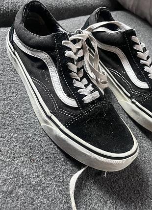Кеди унісекс vans old skool чорно-білі