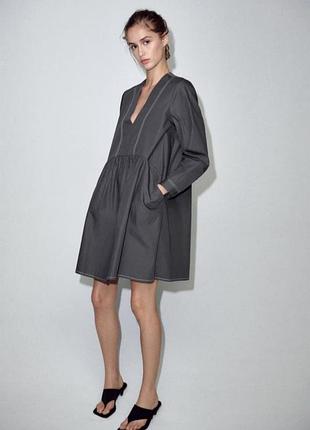 Женское свободное платье zara