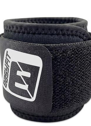 Напульсники на запястье easyfit 2 шт черные, кистевые бинты для жима, фитнеса, бандажи для фиксации кистей на липучке (ef-2660)