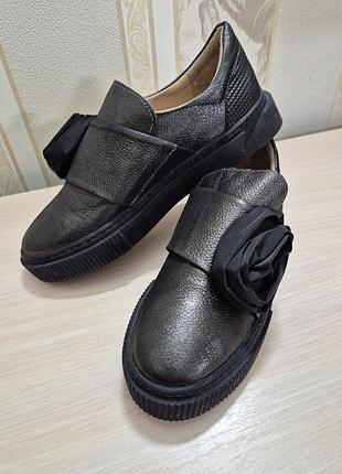 Мокасины кожаные lottini