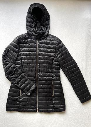 Оригинальная демисезонная куртка massimo dutti оригинал s/ m стеганая, пуховик с капюшоном