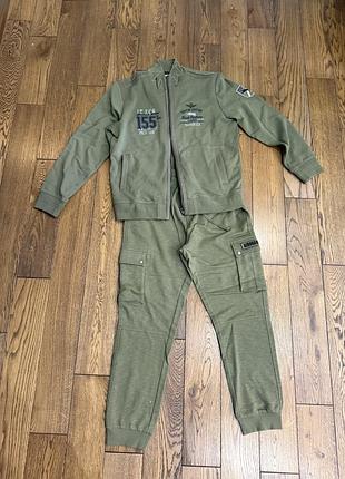 Спортивний костюм чоловічий aeronautica militare хакі