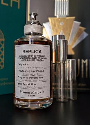 Розпив оригінал maison martin margiela replica by the fireplace edt, тест, затест від 2мл