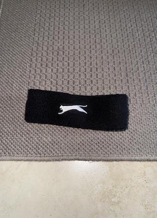Махрова спортивна повʼязка на голову slazenger махровая повязка  спортивная