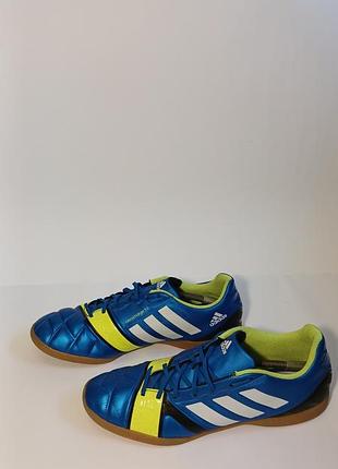 Футзалки adidas nitrocharge 3.0 in синьо-салатові
