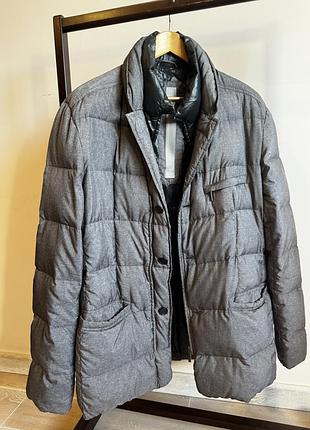 Легкий пуховик полу пальто  add xl 100% гусячий пух