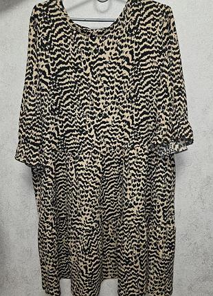 Леопардова/анімалістична сукня pep&co р.20(xl-xxl)(52‐54)