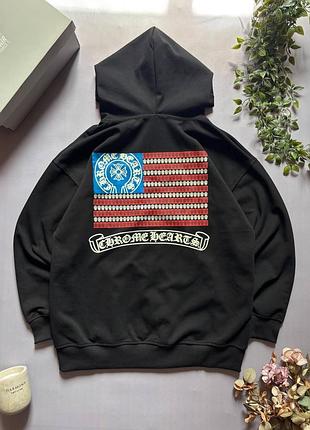 Худі зіп худі chrome hearts usa flag